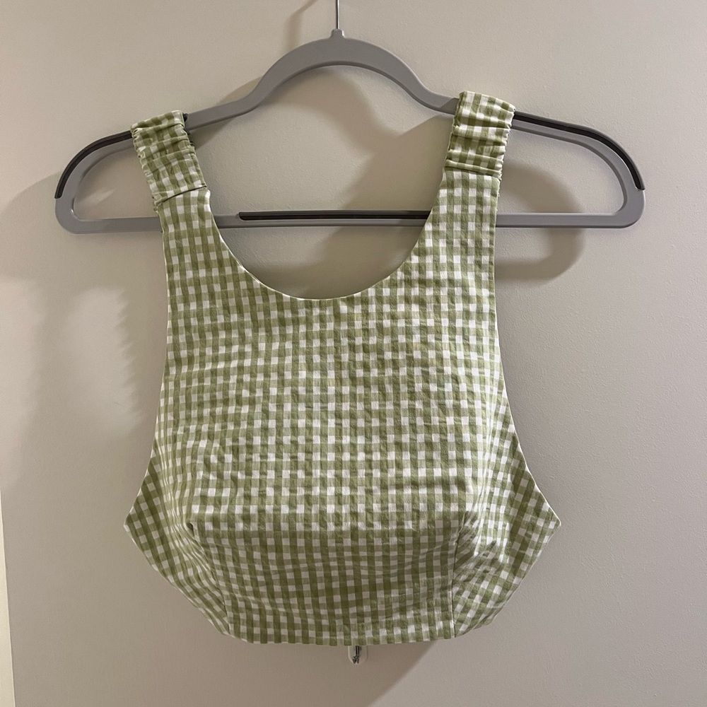 Zara gingham crop top